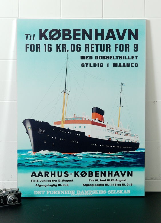 Aarhus - København steelposter