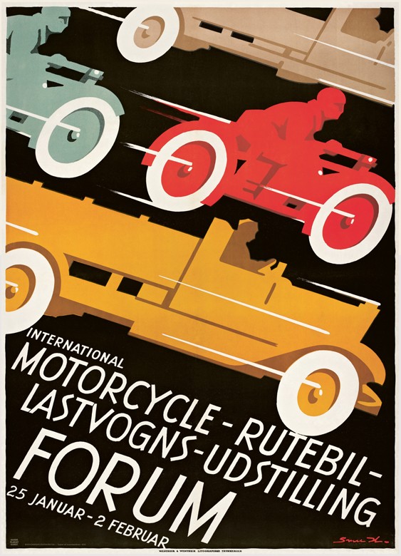 Motorcykle, Lastvogn, Rutebil 